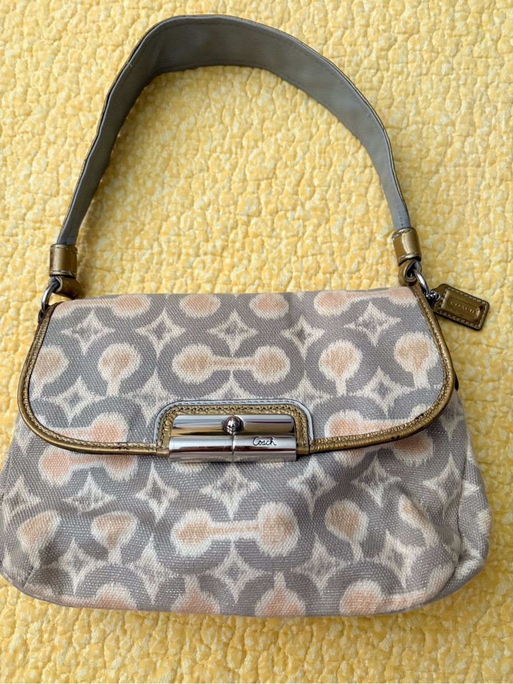 Coach Kristin Op Art Ikat Top Handle Bag
